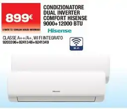 Bricofer Condizionatore dual inverter comfort hisense offerta