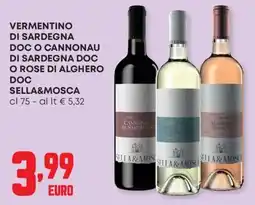 Panorama Vermentino di Sardegna DOC o Cannonau di Sardegna DOC o Rose di Alghero DOC Sella&Mosca offerta