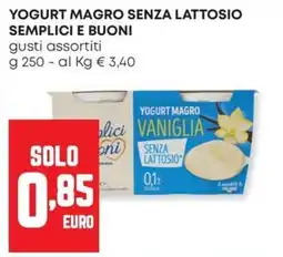 Panorama Yogurt magro senza lattosio vaniglia offerta