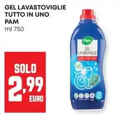 Panorama Gel lavastoviglie Pam tutto in uno offerta