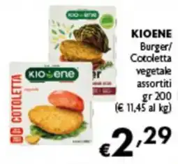 Spak Supermercati Kioene Burger/Cotoletta vegetale offerta