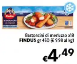 Spak Supermercati Bastoncini di merluzzo FINDUS offerta