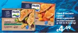 Spak Supermercati Frosta Filetti di merluzzo i gustosi patate e pomodori/ zucchine melanzane offerta
