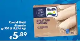 Spak Supermercati Frosta Cuori di filetti di nasello offerta