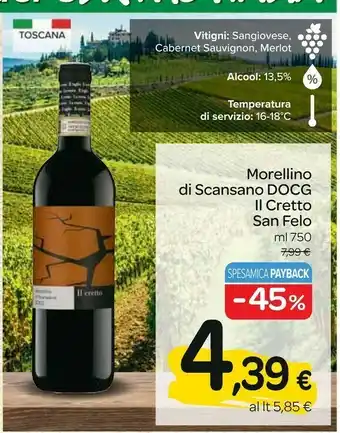 Carrefour Express San felo morellino di scansano offerta