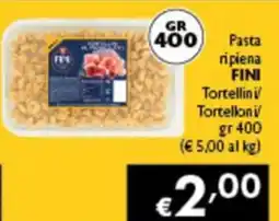 Spak Supermercati Pasta ripiena FINI Tortellini/ Tortelloni offerta