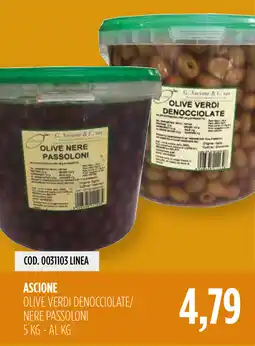 Carico Cash & Carry Ascione olive verdi denocciolate/nere passoloni offerta