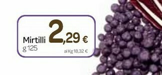 Carrefour Express Mirtilli offerta