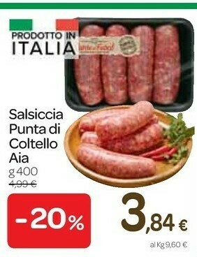 Carrefour Express Salsiccia punta di coltello offerta