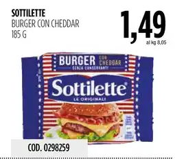 Carico Cash & Carry Sottilette burger con cheddar offerta