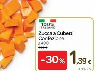 Carrefour Express Zucca a cubetti offerta