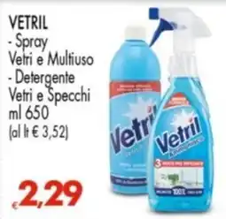 Despar Vetril Spray Vetri e Multiuso offerta