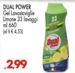 Despar Dual Power Gel Lavastoviglie Limone offerta