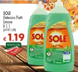 Despar Sole Detersivo Piatti Limone offerta