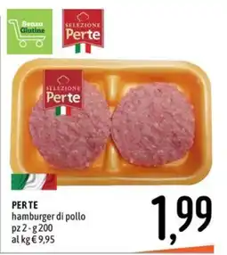 Emisfero Selezione Perte hamburger di pollo offerta