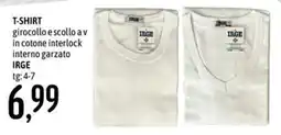 Emisfero Irge T-shirt girocollo e scollo av in cotone interlock interno garzato offerta