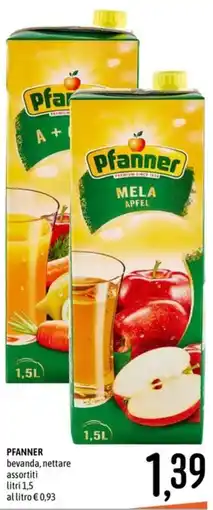 Emisfero Pfanner bevanda, nettare assortiti offerta