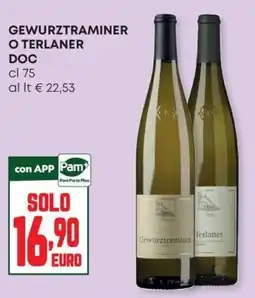 Panorama Gewürztraminer o Terlaner offerta