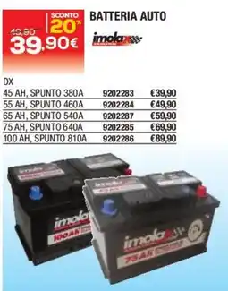 Bricofer Batteria auto imola offerta