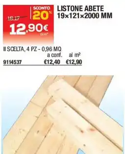 Bricofer Listone abete offerta