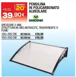 Bricofer Pensilina in policarbonato alveolare Gardenia offerta