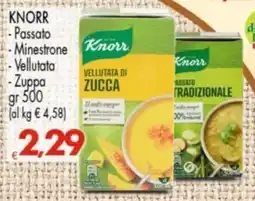 Despar Knorr Passato/ Minestrone/Vellutata/Zuppa offerta