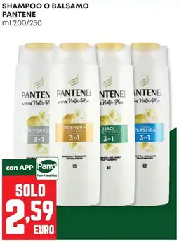 Pam Shampoo o balsamo Pantene offerta
