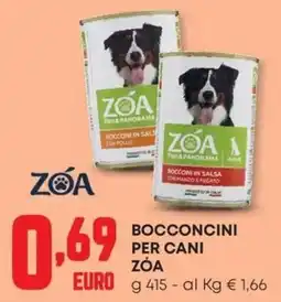 Pam Bocconcini per cani ZóA offerta