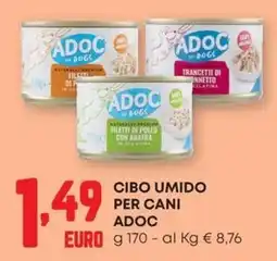 Panorama Cibo umido per cani Adoc offerta
