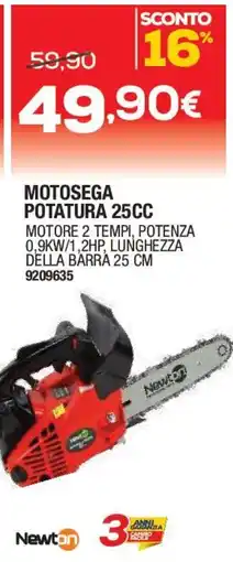Bricofer Newton MotoSega Potatura 25cc offerta