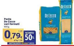 Sigma Superstore Pasta De Cecco vari formati offerta