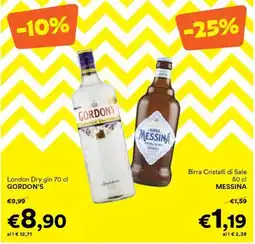 Unes London Dry gin GORDON'S offerta