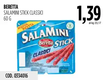Salamini stick classici Beretta