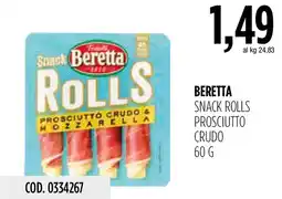 Carico Cash & Carry Beretta snack rolls prosciutto crudo offerta