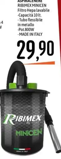 Emisfero Aspiracenere Ribimex Minicen offerta