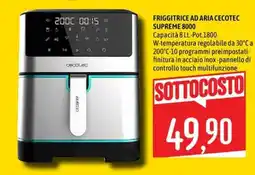 Emisfero Friggitrice ad aria Cecotec Supreme 8000 offerta