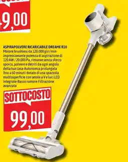 Emisfero Aspirapolvere ricaricabile Dreame R10 offerta