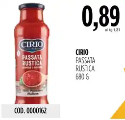 Carico Cash & Carry Cirio passata rustica offerta