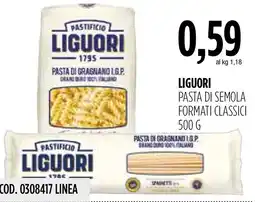 Carico Cash & Carry Pasta di semola formati classici offerta