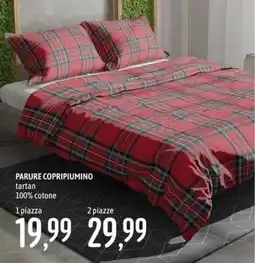 Emisfero Parure copripiumino tartan offerta