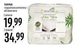 Emisfero Topper trapuntato antistress all’aloe vera offerta