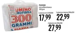 Emisfero Piumino microfibra bianco offerta
