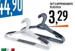 Emisfero Set 5 appendiabiti plastica offerta