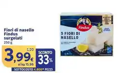 Sigma Superstore Fiori di nasello Findus surgelati offerta