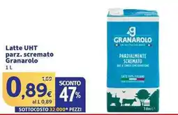Sigma Superstore Latte UHT parz. scremato Granarolo offerta