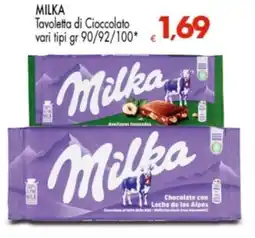 Despar Milka Tavoletta di Cioccolato offerta
