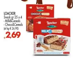Despar Loacker Milk&Cereals offerta