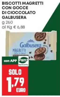 Pam Biscotti magretti con gocce di cioccolato Galbusera offerta