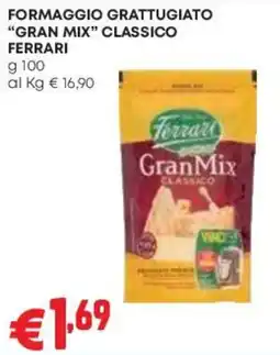 Pam Formaggio grattugiato Gran Mix classico Ferrari offerta