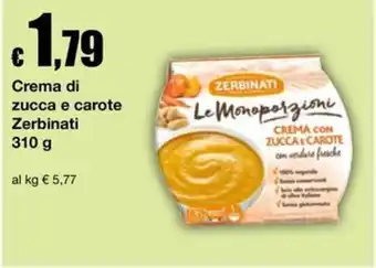 Crema di zucca e carote Zerbinati